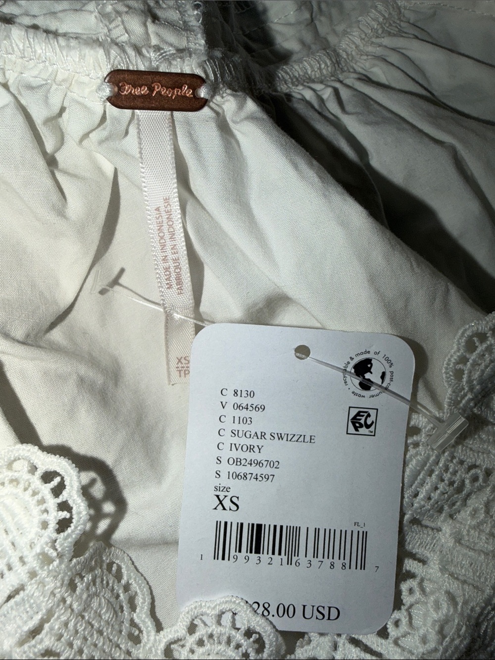 NWT Free People Sundazed Mini Dress Women's Size XS - Picture 5 of 5
